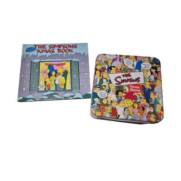 The Simpsons Xmas Book With Trivia Game - Picture 2 of 5